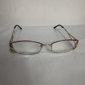 DIVA by Eastern States Diva 5268 55-16 gold black Diamonds Designer Glasses